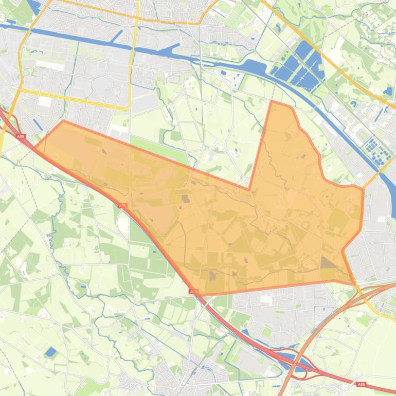 Kaart van de Buurtschap Twekkelo.