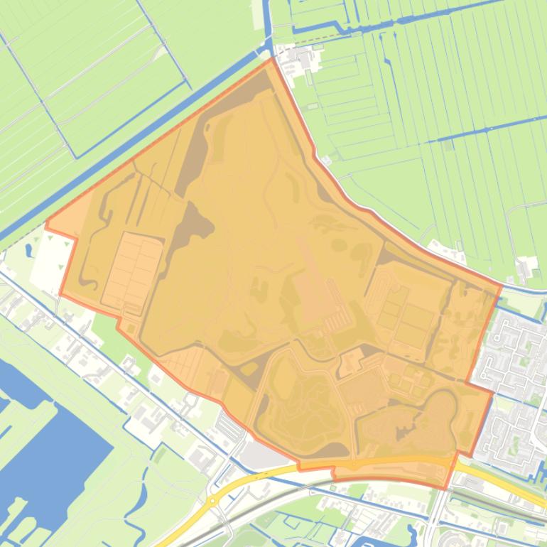 Kaart van de buurt Buytenpark.