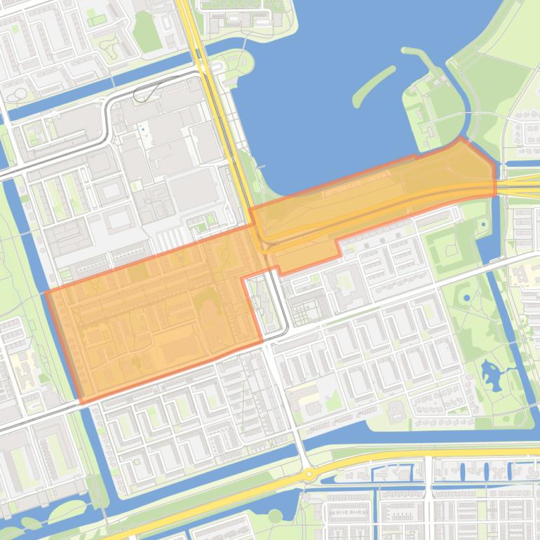 Kaart van de buurt Calandlaan/Lelylaan.