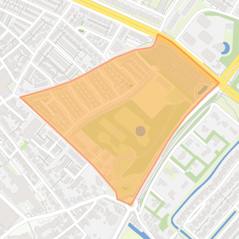 Kaart van de buurt Calorama.