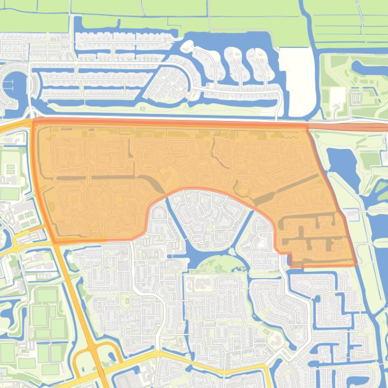 Kaart van de buurt Camminghaburen-Noord.