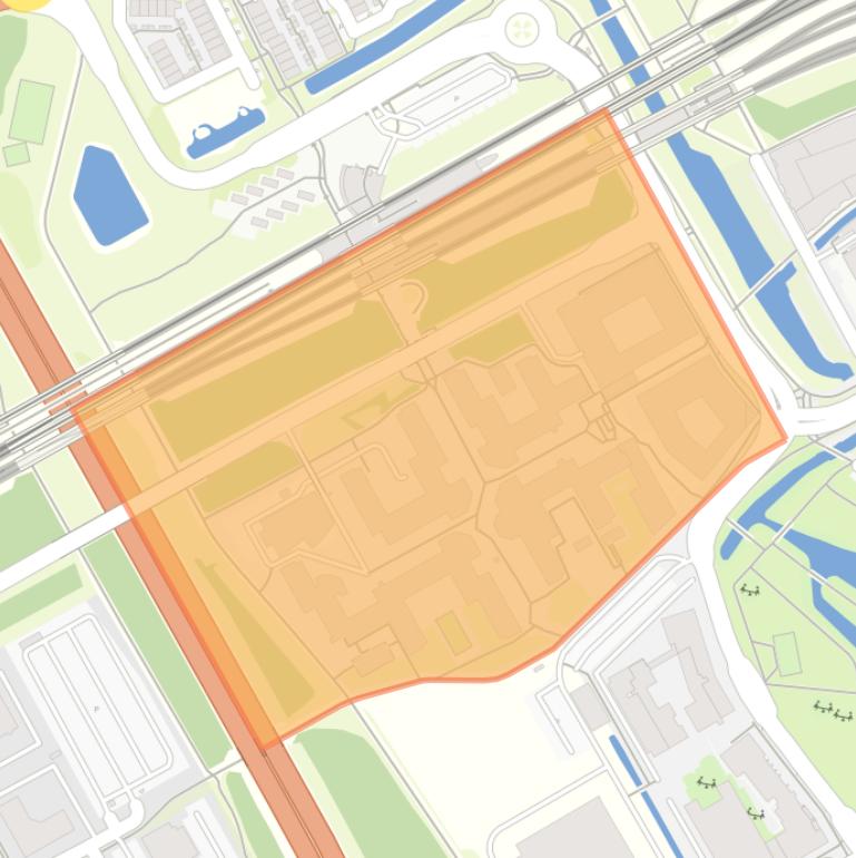 Kaart van de buurt Campus Diemen Zuid.