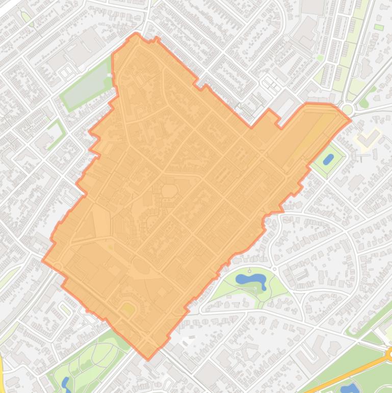 Kaart van de buurt Carré.