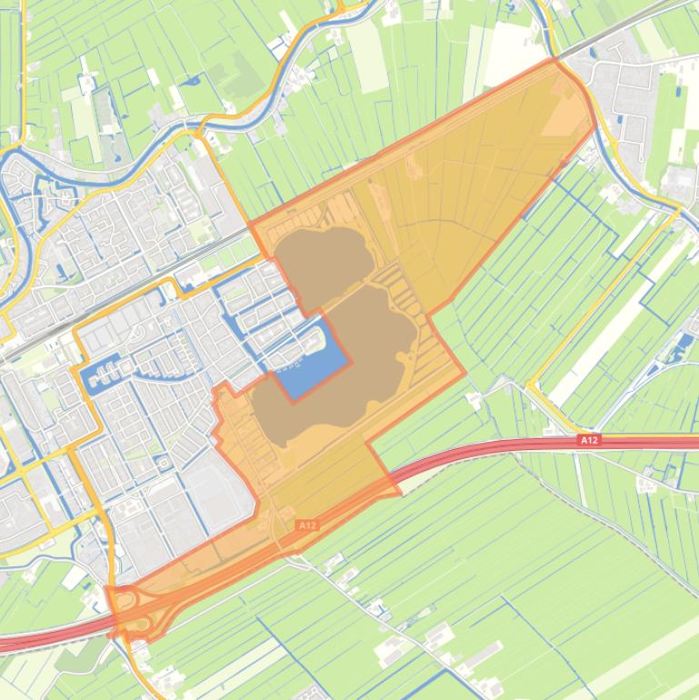 Kaart van de buurt Cattenbroek.