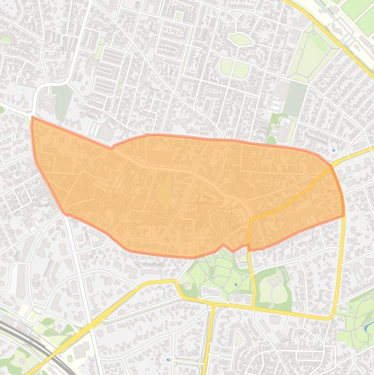 Kaart van de buurt Centrum.