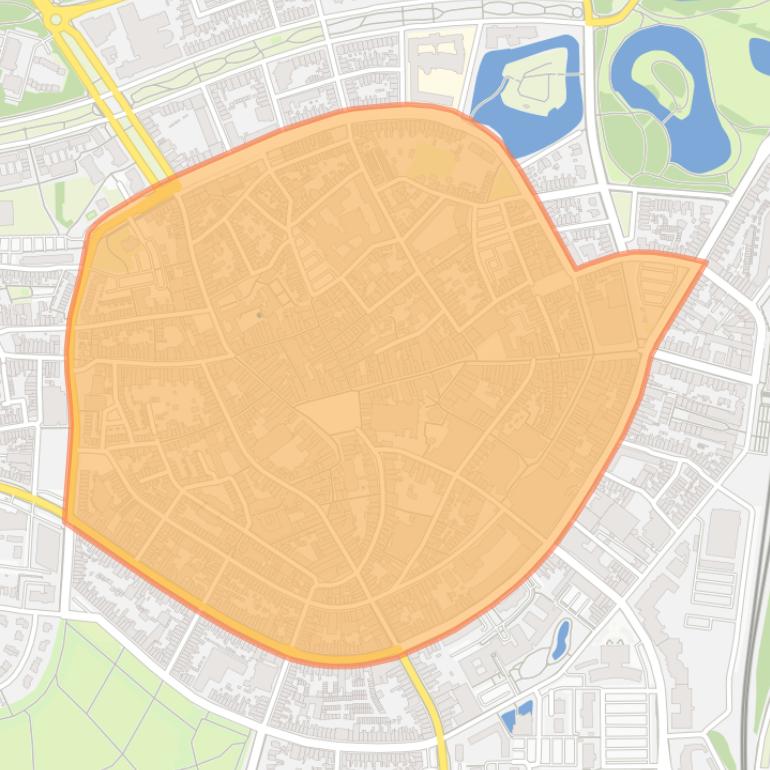 Kaart van de buurt Centrum.