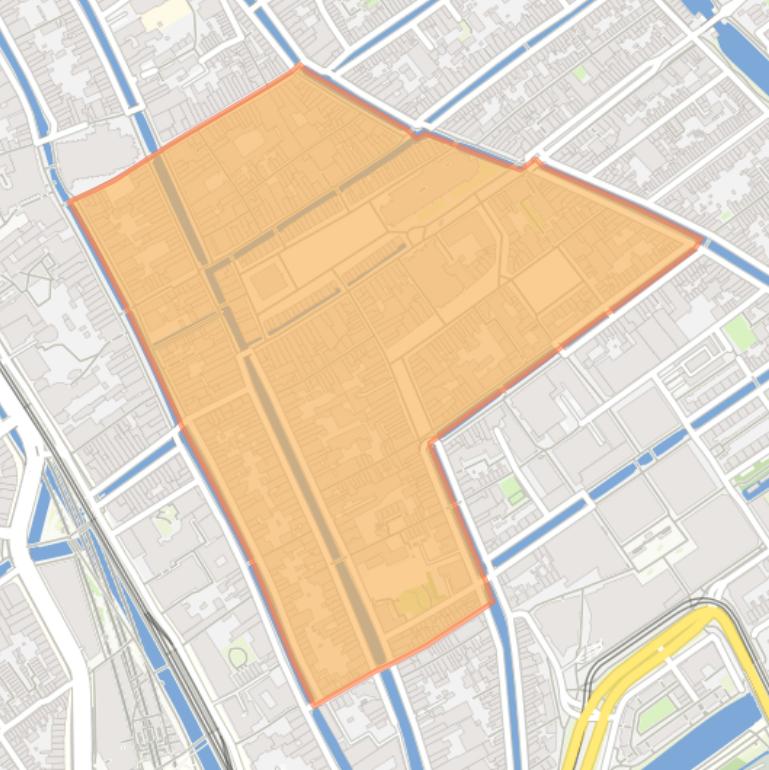 Kaart van de buurt Centrum.