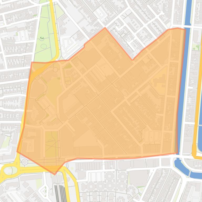 Kaart van de buurt Centrum.