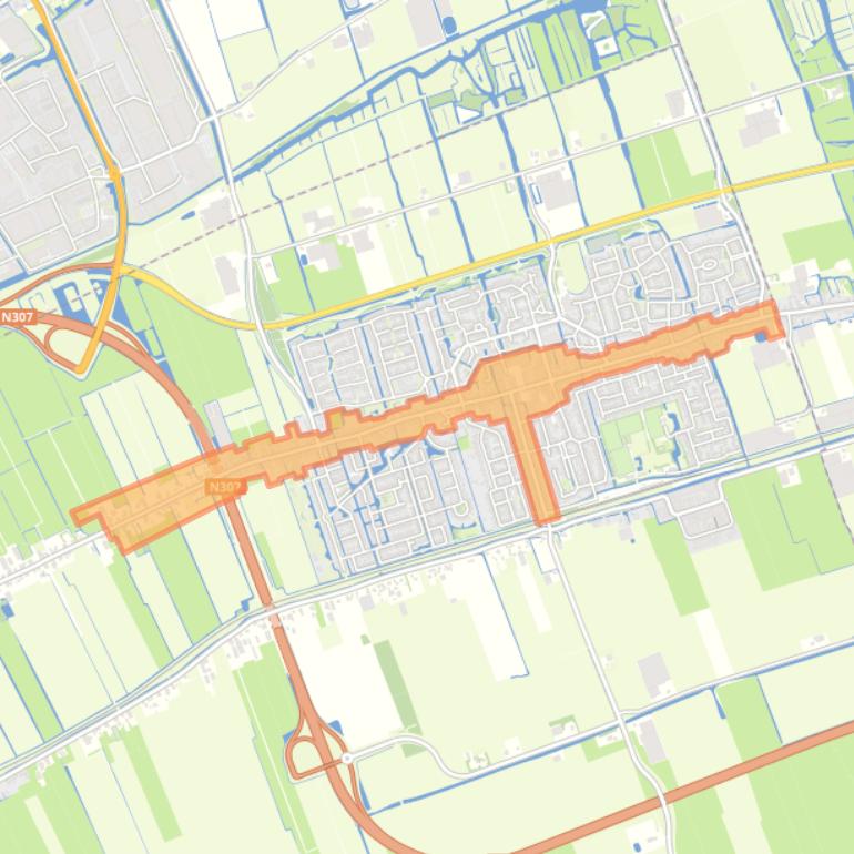 Kaart van de buurt Centrum.