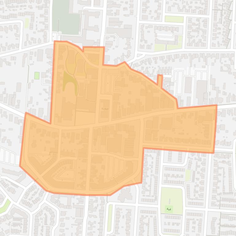 Kaart van de buurt Centrum Drunen.