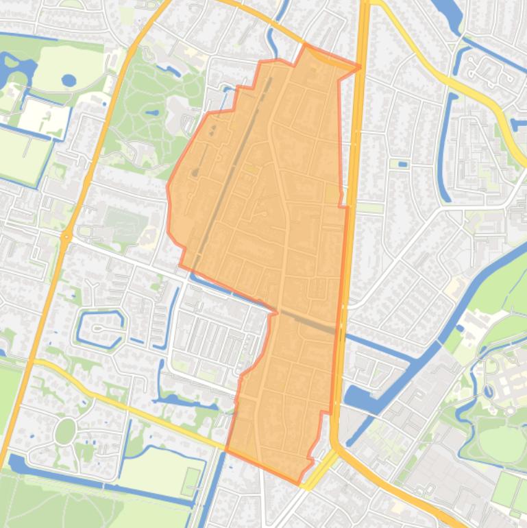 Kaart van de buurt Centrum.