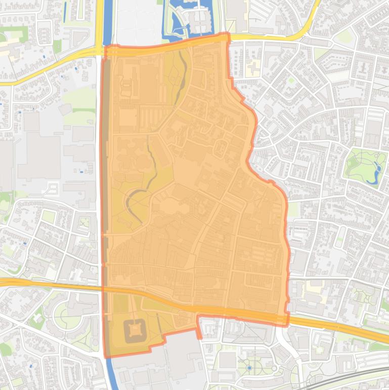 Kaart van de buurt Centrum.