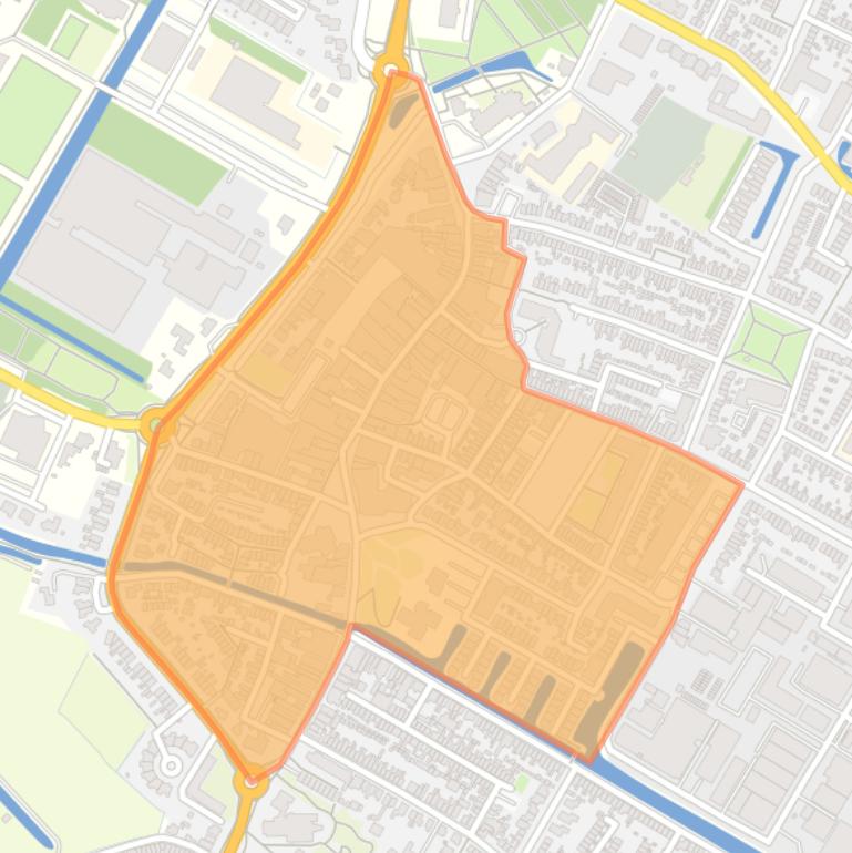 Kaart van de buurt Centrum.