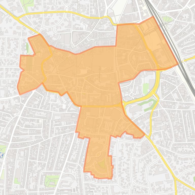 Kaart van de buurt Centrum.