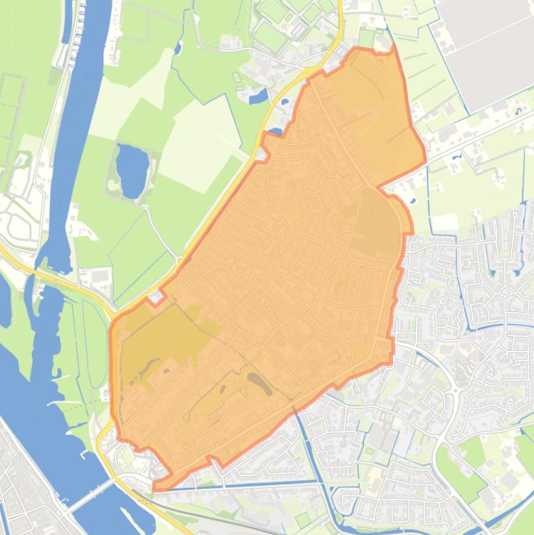 Kaart van de buurt Centrum IJsselmuiden.