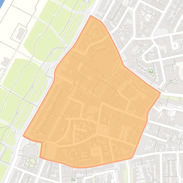 Kaart van de buurt Centrum.