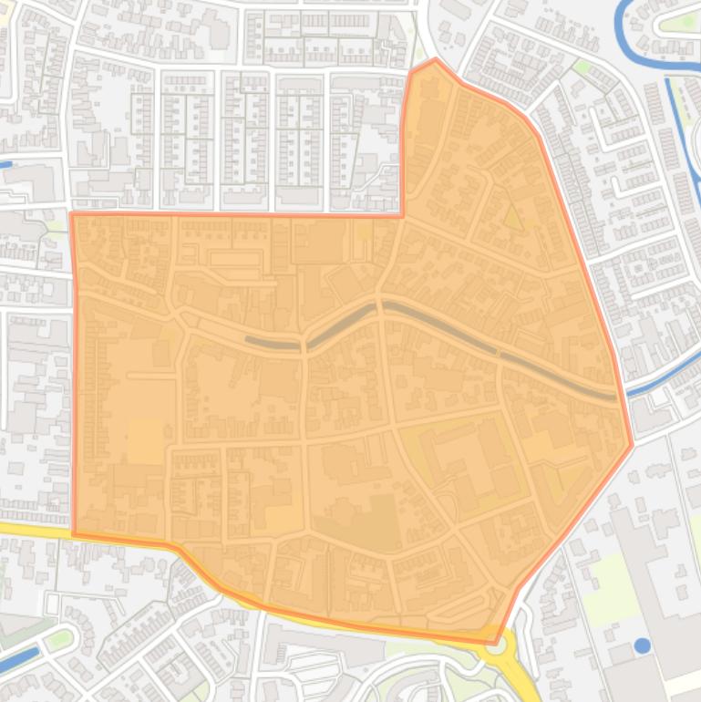 Kaart van de buurt Centrum.
