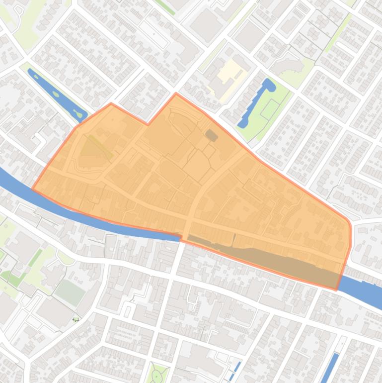 Kaart van de buurt Centrum-Noord.