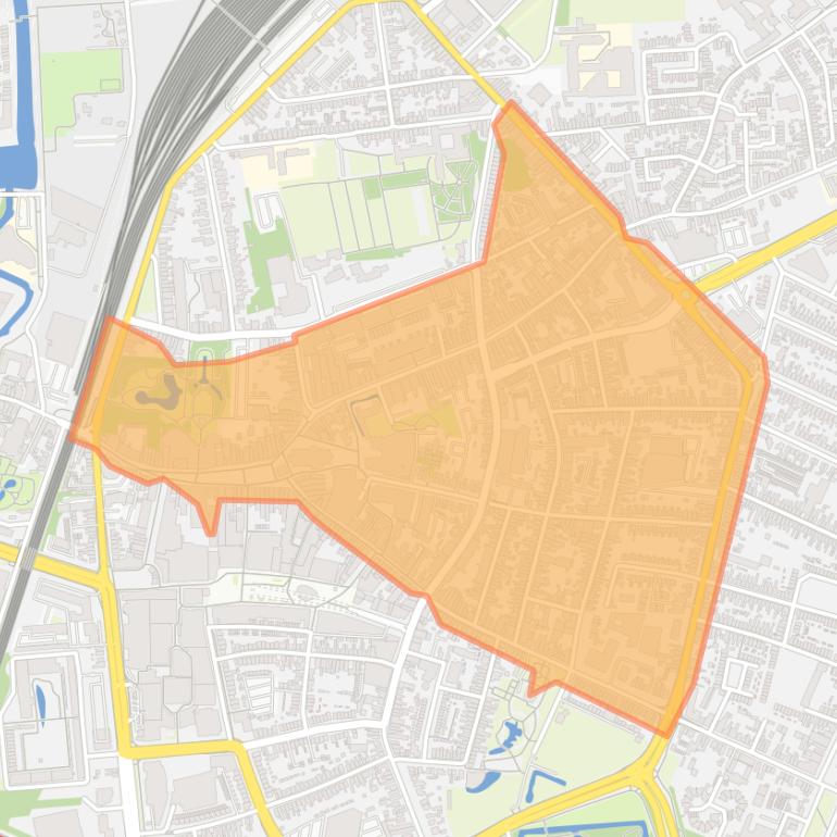 Kaart van de buurt Centrum-Oud.