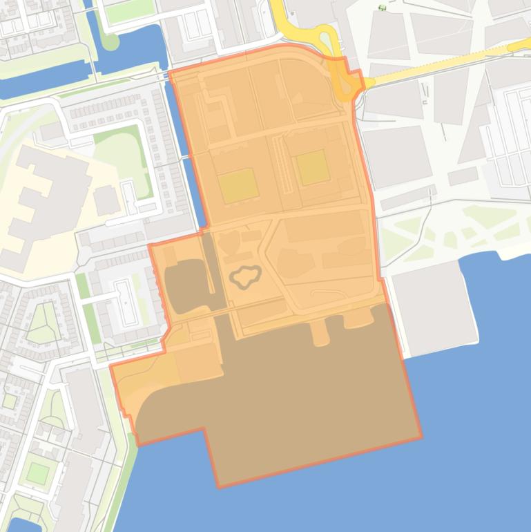 Kaart van de buurt Centrum Stad Zuidwest.