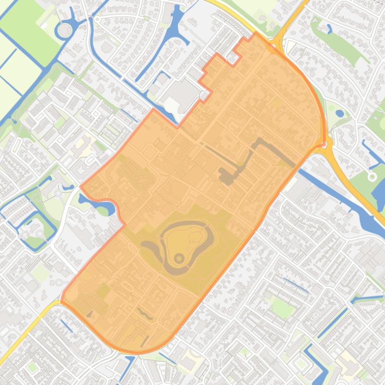 Kaart van de buurt Centrum.