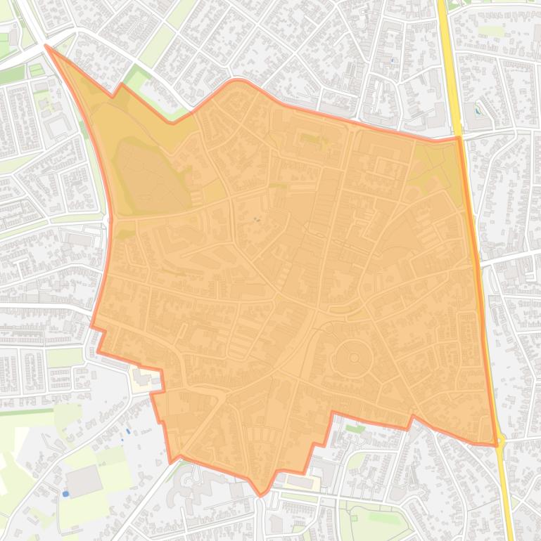 Kaart van de buurt Centrum.