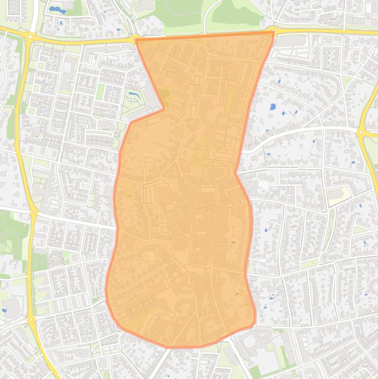 Kaart van de buurt Centrum.