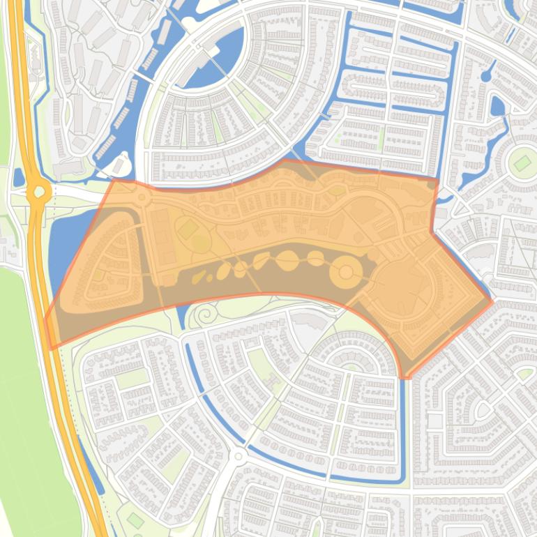 Kaart van de buurt Centrum / Waterpark.