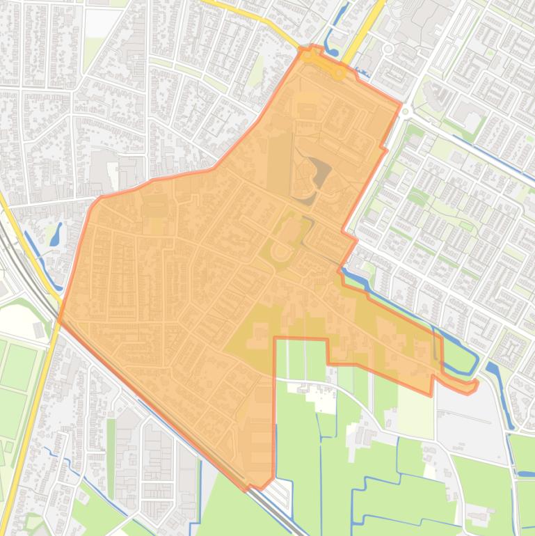 Kaart van de buurt Centrum-Zuid.