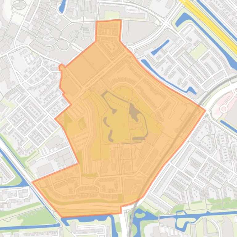 Kaart van de buurt Centrum-Zuid.