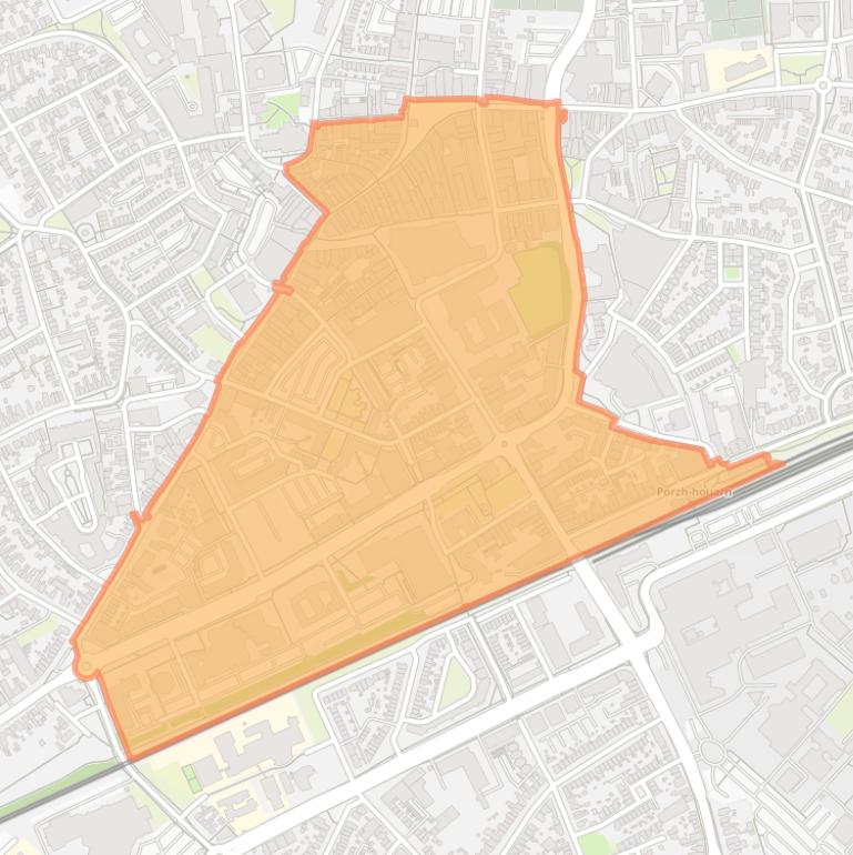 Kaart van de buurt Centrum-Zuid.