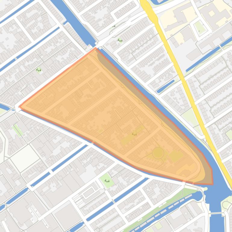 Kaart van de buurt Centrum-Zuidoost.