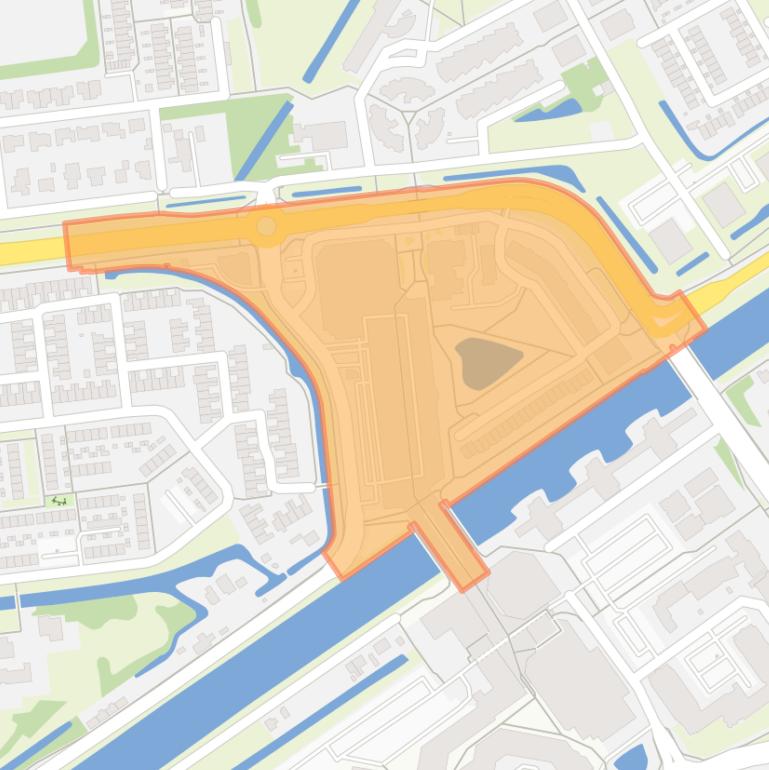 Kaart van de buurt Centrumgebied-West.
