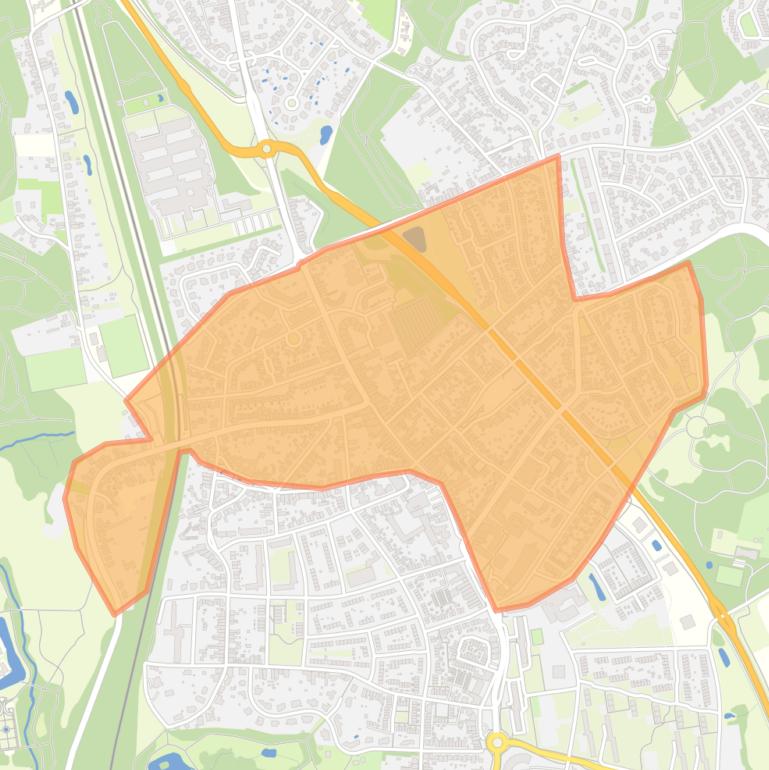 Kaart van de buurt Chevremont.