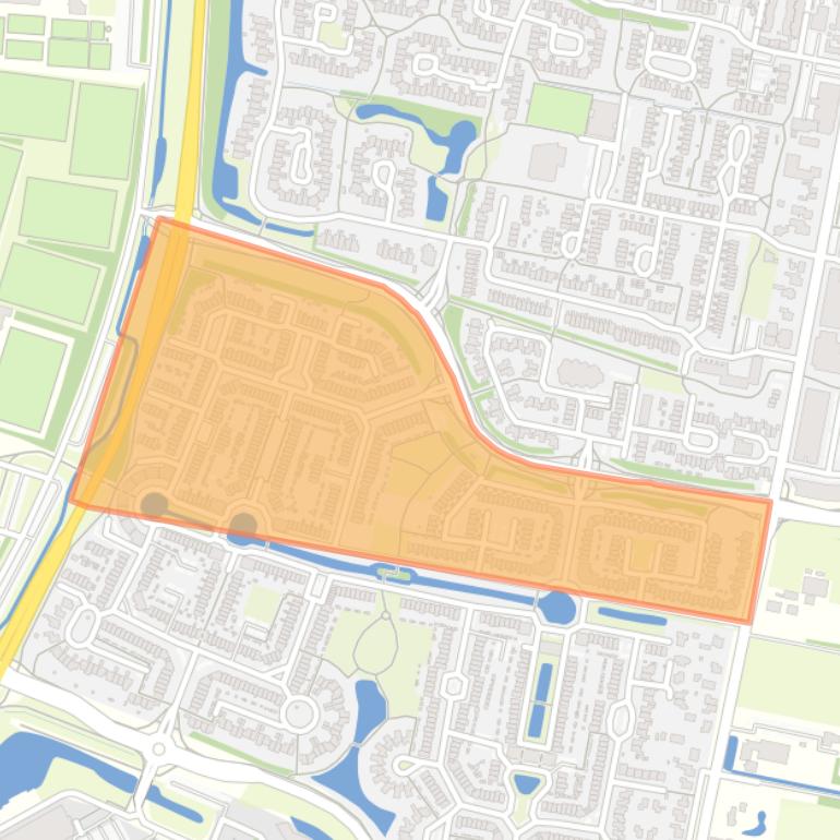 Kaart van de buurt Claverenblad.