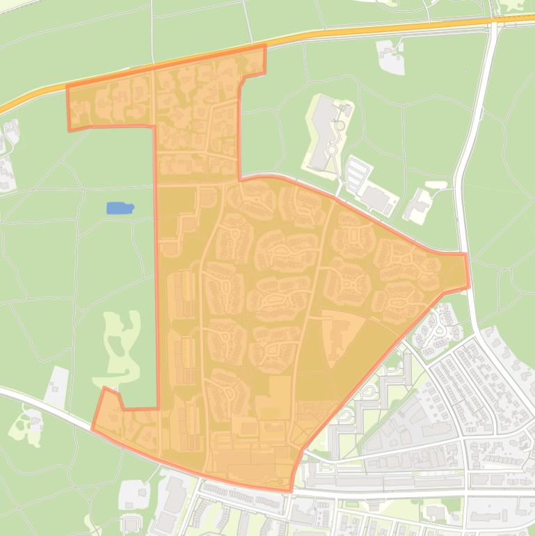 Kaart van de buurt Clusterwoningen.