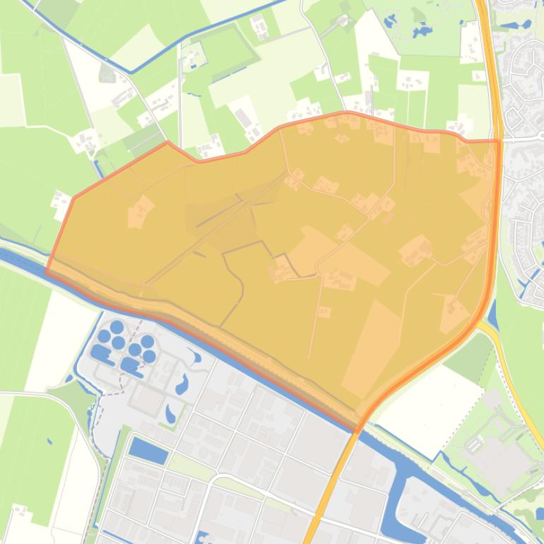 Kaart van de buurt Coelhorst.