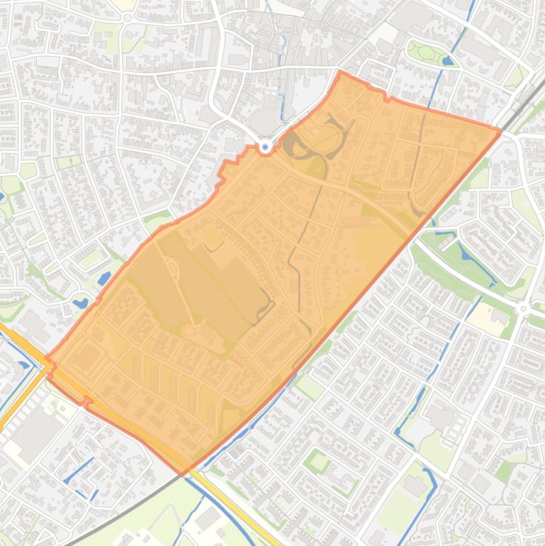 Kaart van de buurt Coltoflaan/van Oldenbarneveldstraat.