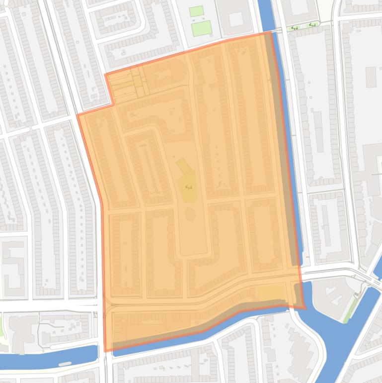 Kaart van de buurt Columbusplein en omgeving.