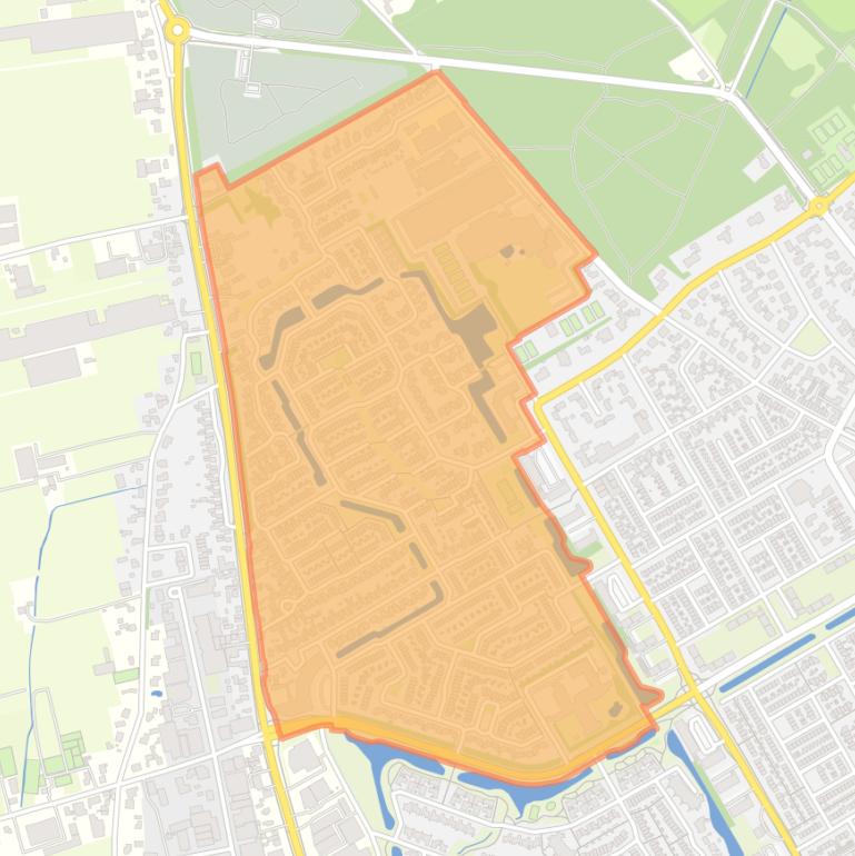 Kaart van de buurt Commandeurs.