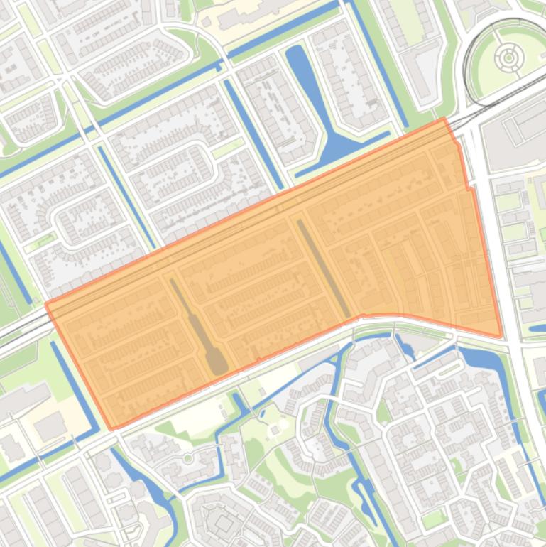 Kaart van de Componistenbuurt.