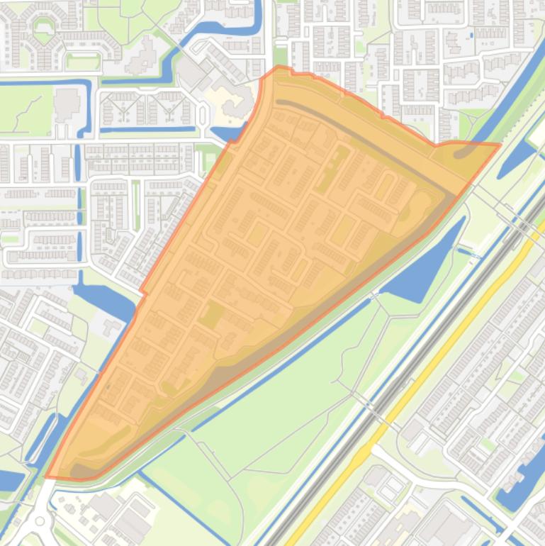 Kaart van de Componistenbuurt.