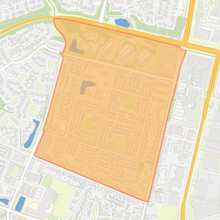 Kaart van de Componistenbuurt Oost.