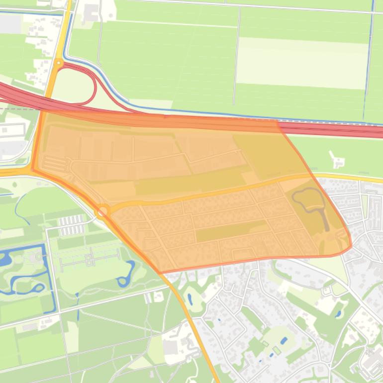 Kaart van de buurt Componistenwijk.