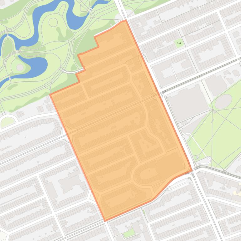 Kaart van de Concertgebouwbuurt.