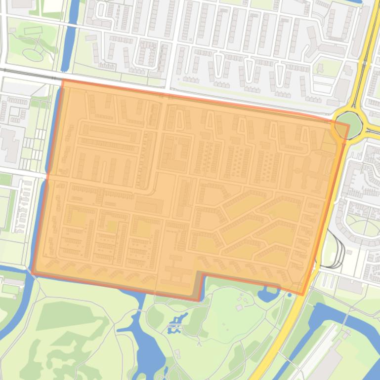 Kaart van de Confuciusbuurt.