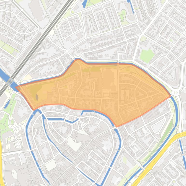 Kaart van de buurt Coninckstraat en omgeving.