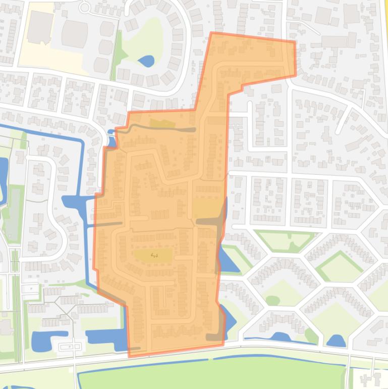 Kaart van de buurt Conincx.