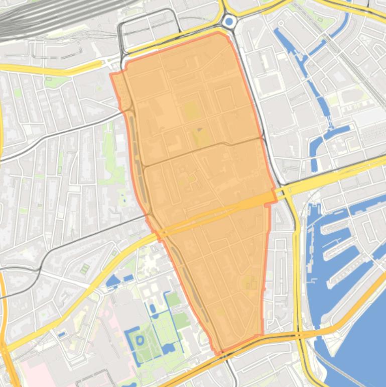 Kaart van de buurt Cool.