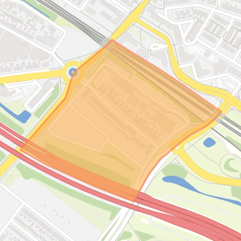 Kaart van de buurt Corridor-Oost.